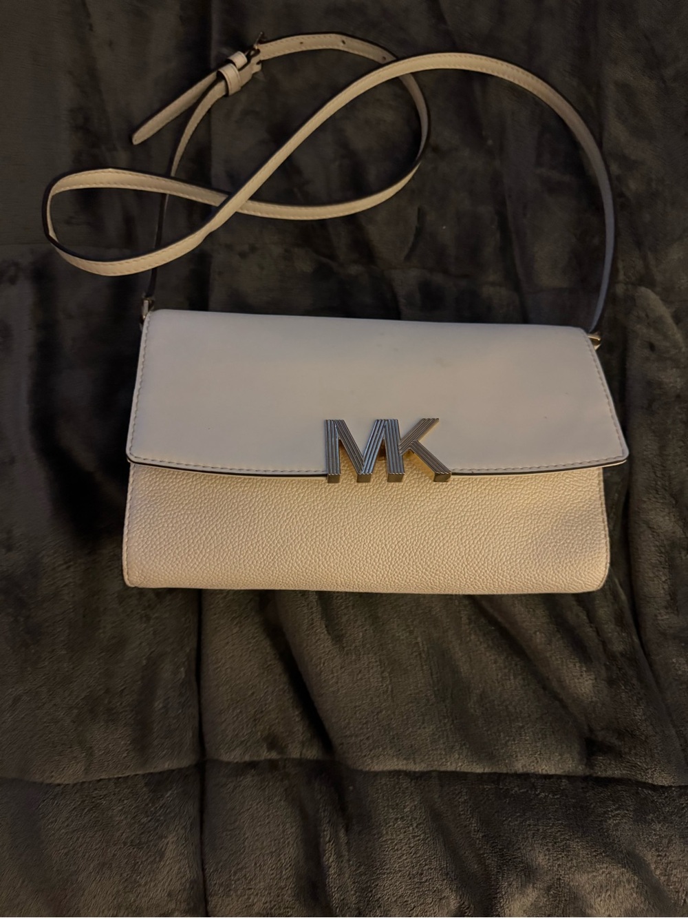Michael Kors Two-Tone Beige and Cream Leather Crossbody - Picture 1 of 8